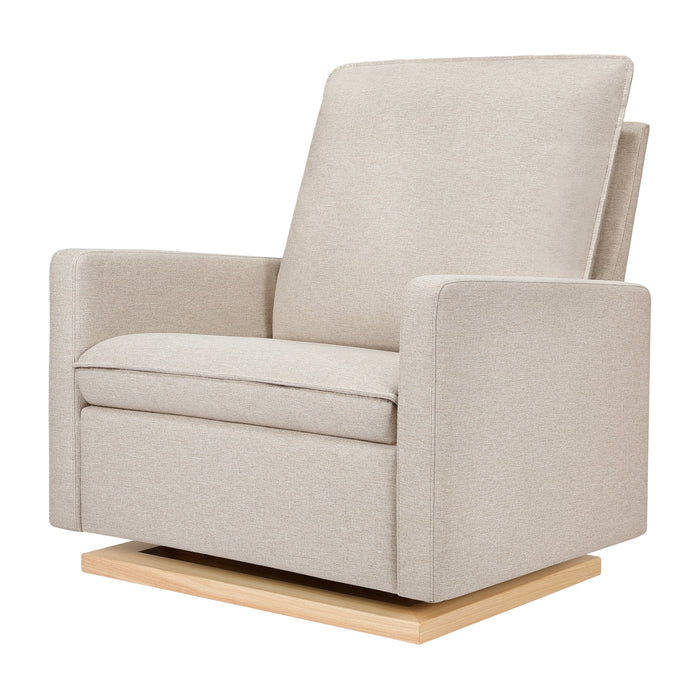 Babyletto Cali Pillowback Chair and a Half Glider in Eco-Performance Fabric | Water Repellent & Stain Resistant