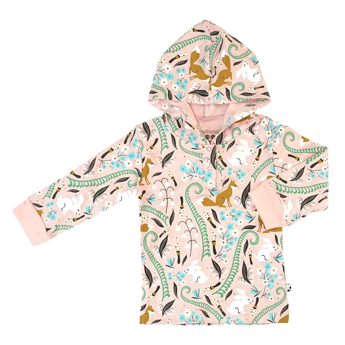 Fox Peony Hooded Sweatshirt