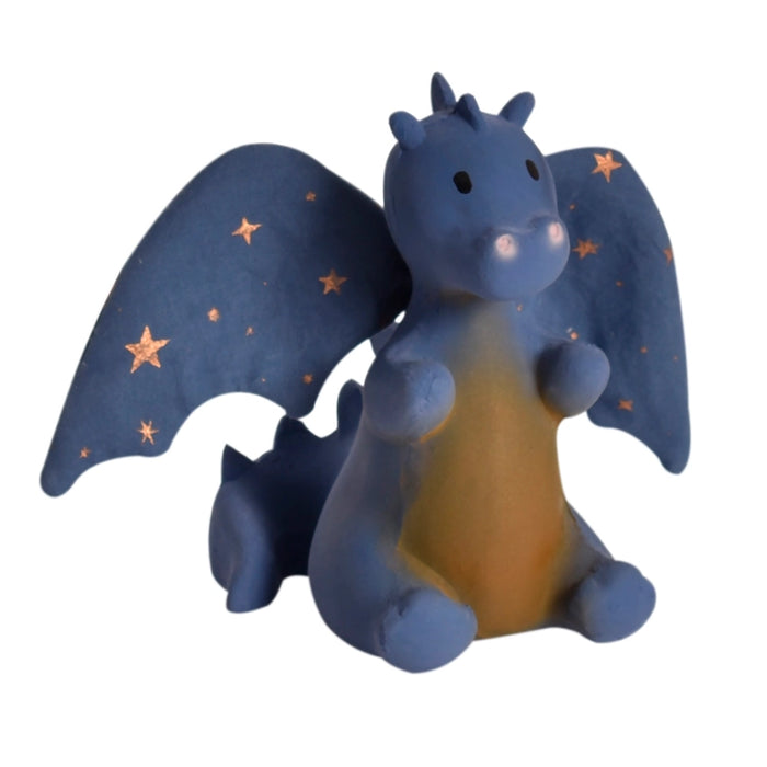 Midnight Dragon Natural Rubber Teether with Crinkle Wings