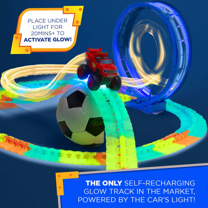 Nickelodeon Blaze Race Track Glow in the Dark STEM Gift Toy