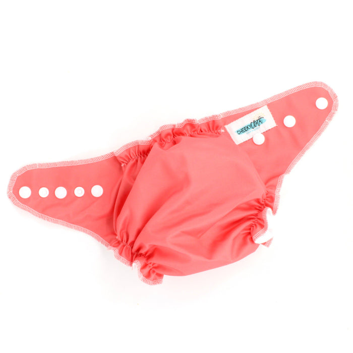 Punch Pink Cheeky Cloth One Size Reusable Swim Diaper