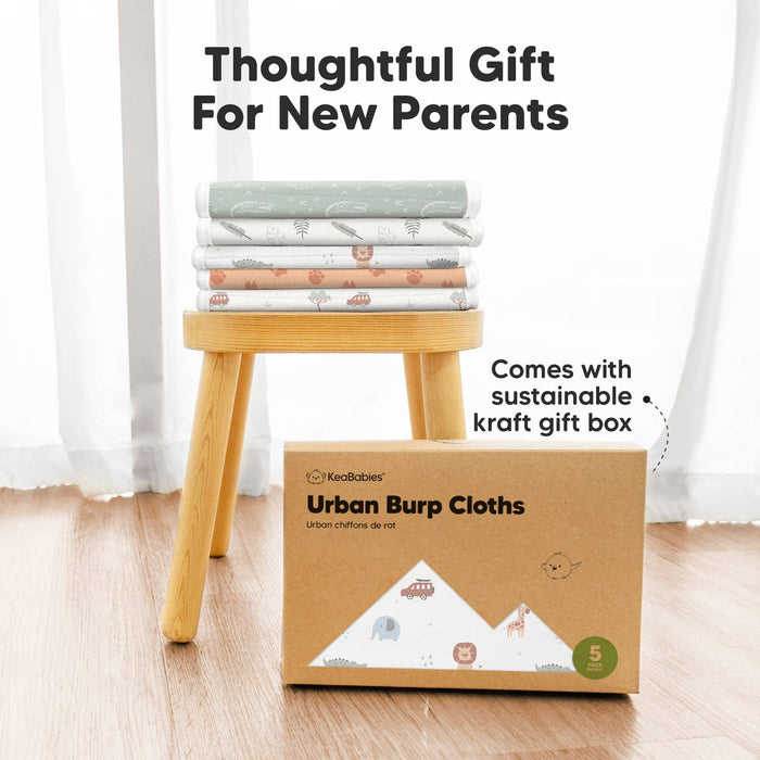 Wilderness 5-Pack Urban Burp Cloths