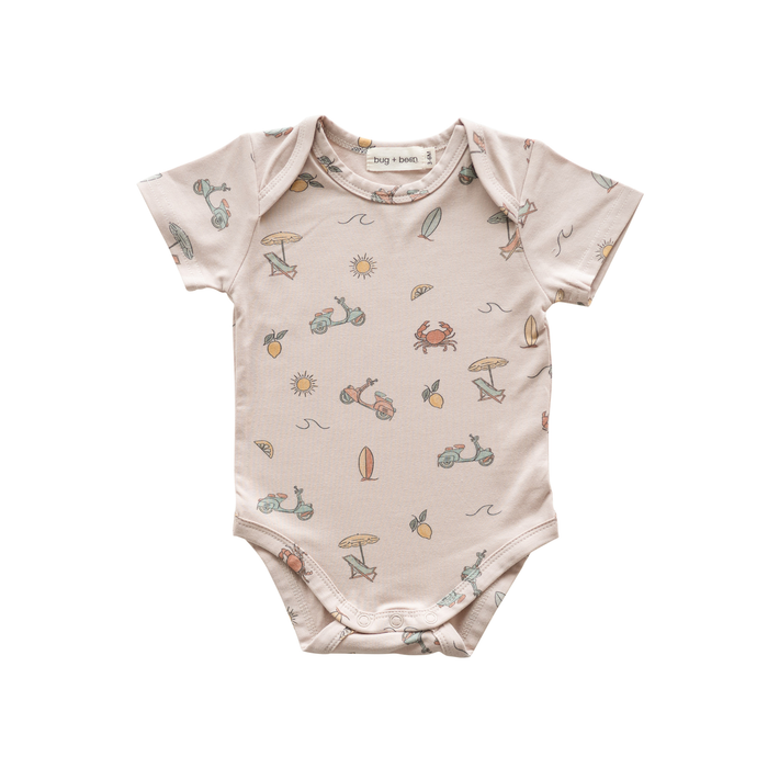 Summer Vibes Organic Cotton Short Sleeve Bodysuit