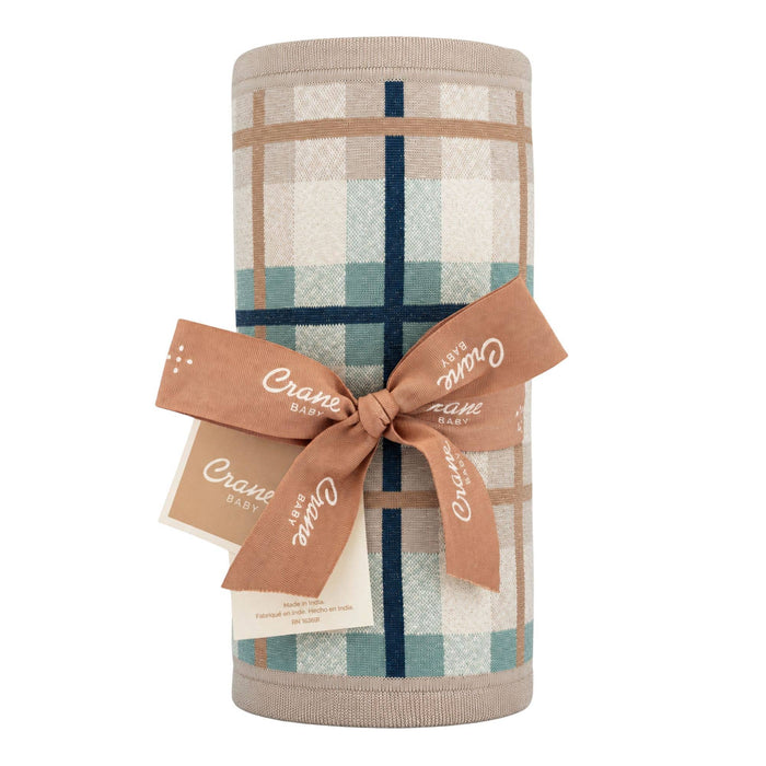 Charlie Farmhouse Knitted Plaid Blanket
