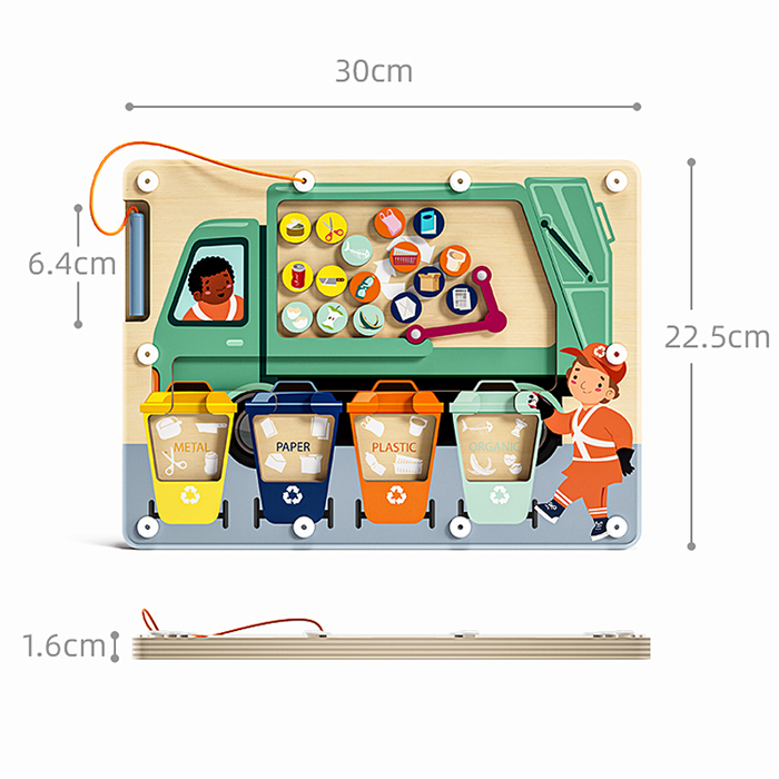Waste Sorter Magnetic Maze Board