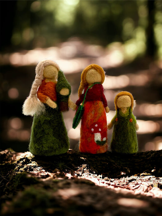 **Pre-order (Ships in 2-3 Weeks)**Handmade in Nepal 100% Wool Felt Foods Play Set for Pretend Cooking and Farmer's Market Play