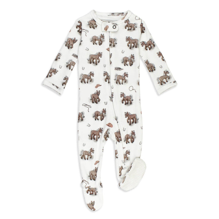 Little Lasso | Organic Zipper Footie