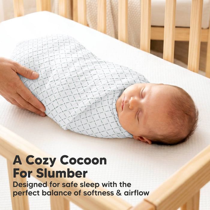 3-Pack Lyra Muslin Swaddle Blankets for Newborns, Boy, Girl