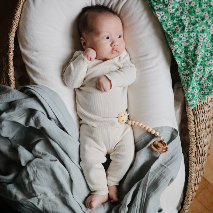 Organic Cotton Muslin Swaddle Blanket - Nature Baby Outfitter