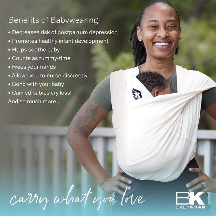 Baby K'tan Breeze Baby Carrier | Charcoal - Nature Baby Outfitter