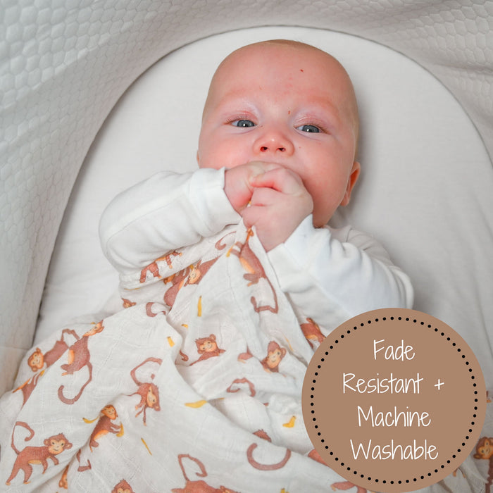 Monkey Around Swaddle Blanket