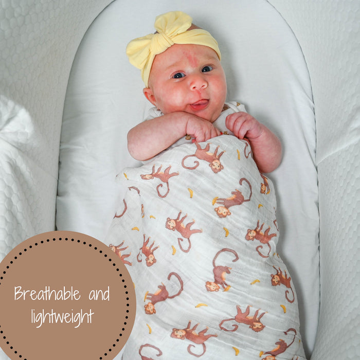 Monkey Around Swaddle Blanket