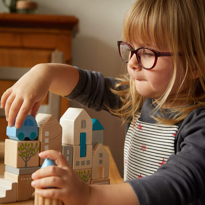 Bad Rodach 18 Piece Wooden Building Blocks - Nature Baby Outfitter