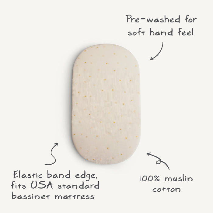 Extra Soft Bassinet Muslin Crib Sheet - Nature Baby Outfitter