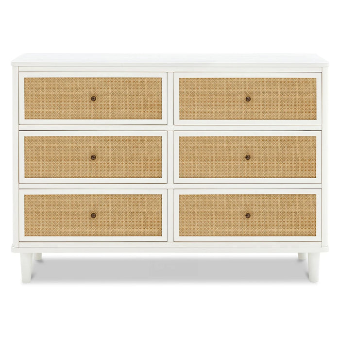 Marin with Cane 6 Drawer Assembled Dresser