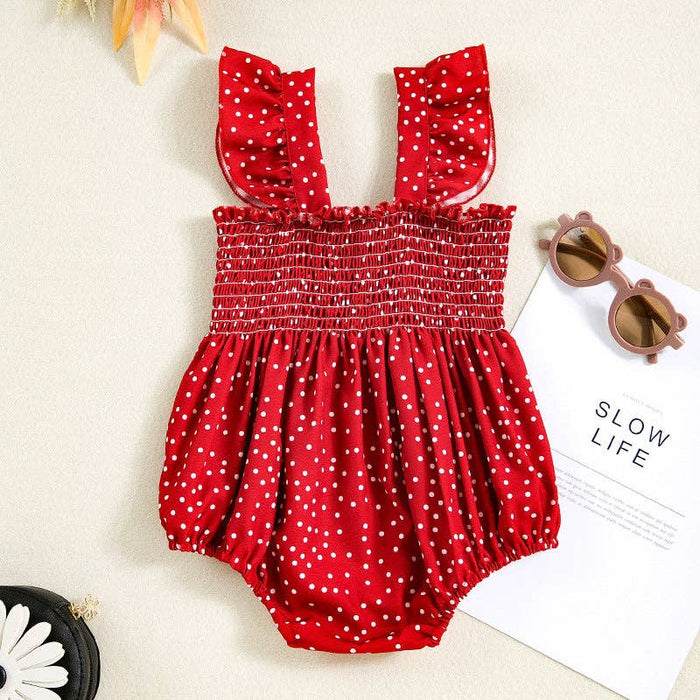 Ruffle Sleeve Romper Bodysuit
