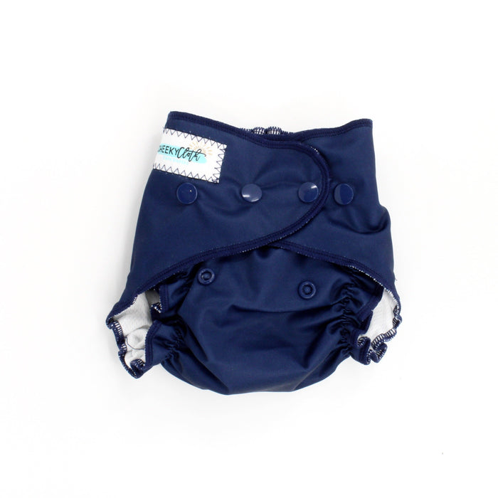 Navy Cheeky Cloth One Size Reusable Swim Diaper