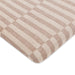 T30633,Babyletto,Cocoa Stripe Muslin All-Stages Midi Crib Sheet in GOTS Certified Organic Cotton