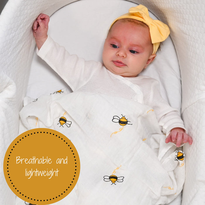 Bee-utiful Swaddle Blanket