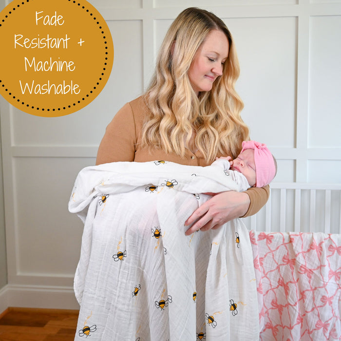 Bee-utiful Swaddle Blanket