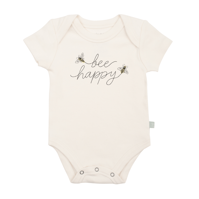 graphic bodysuit | bee happy