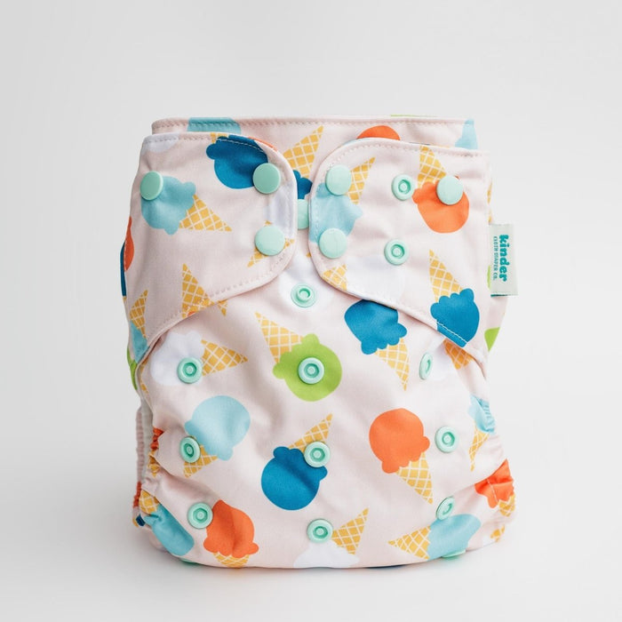 Food: Essentials Pocket Cloth Diaper with Athletic Wicking Jersey, Grows with your Baby
