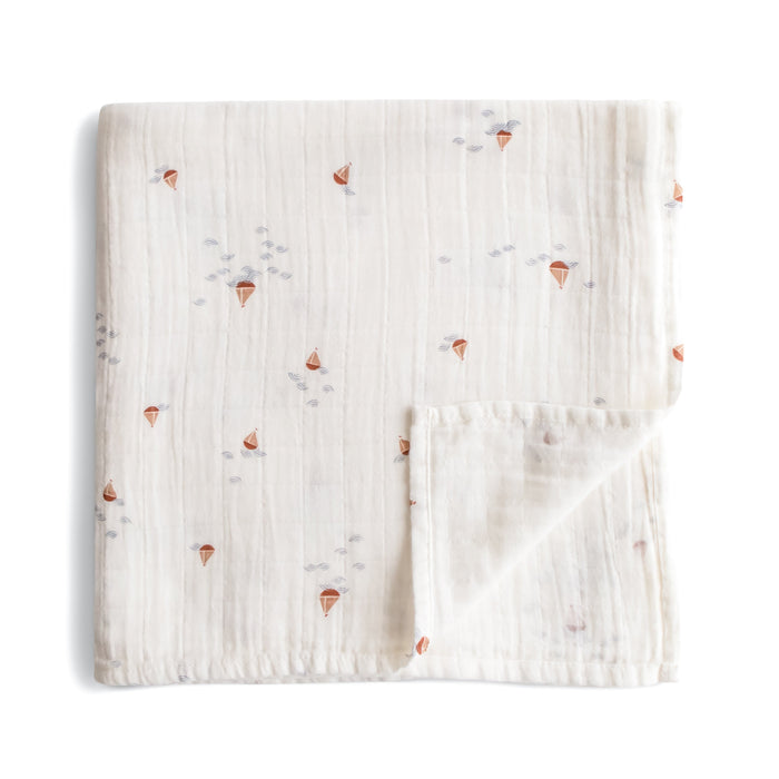 Organic Cotton Muslin Swaddle Blanket - Nature Baby Outfitter