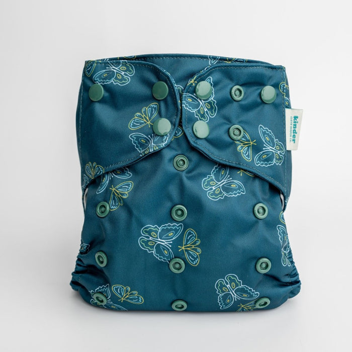 Animals and Insects: Essentials Pocket Cloth Diaper with Athletic Wicking Jersey, Grows with your Baby