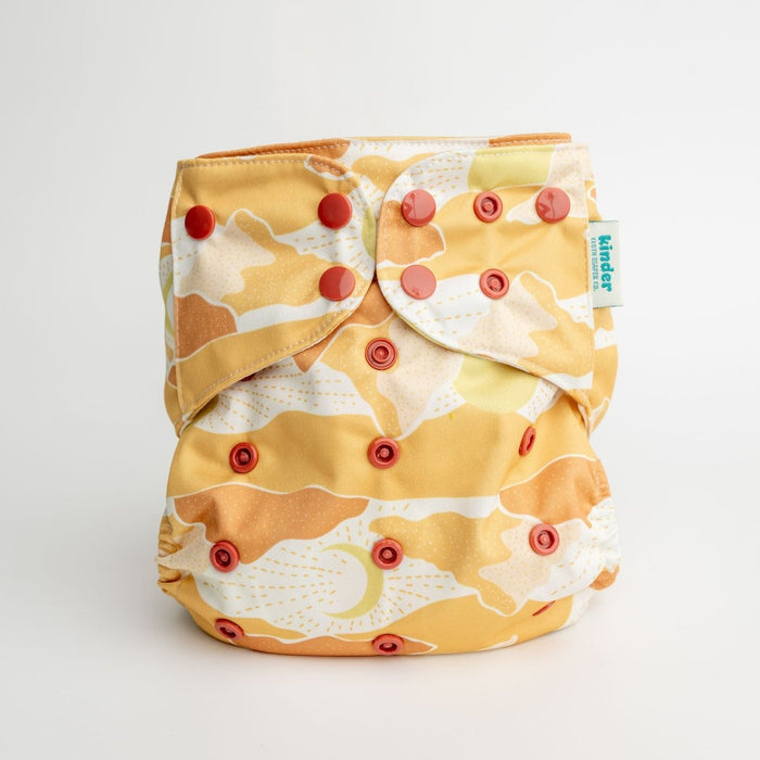 Nature: Essentials Pocket Cloth Diaper with Athletic Wicking Jersey, Grows with your Baby
