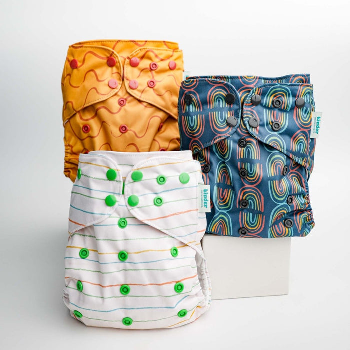 Abstract: Essentials Pocket Cloth Diaper with Athletic Wicking Jersey, Grows with your Baby