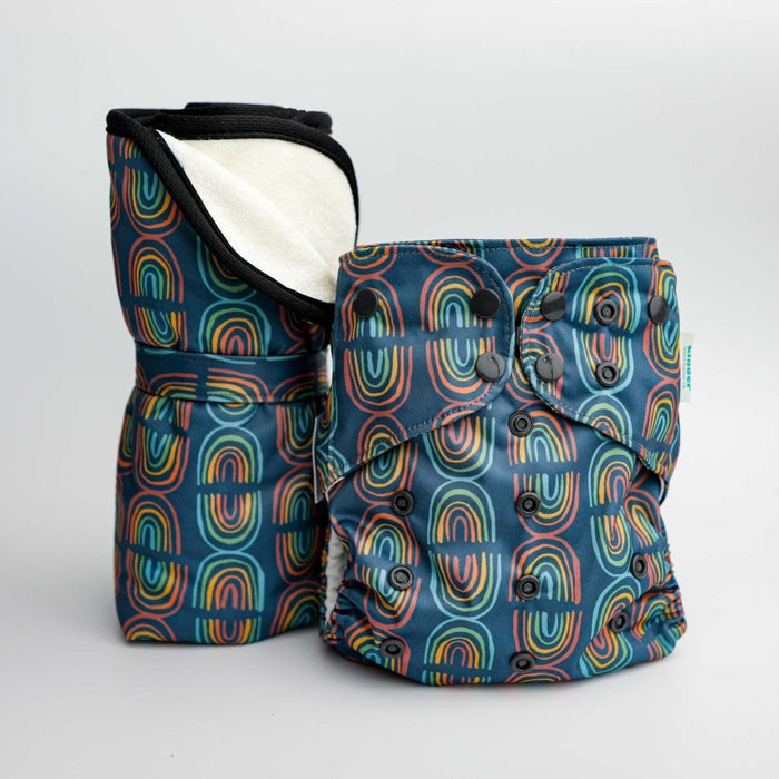 Abstract: Essentials Pocket Cloth Diaper with Athletic Wicking Jersey, Grows with your Baby