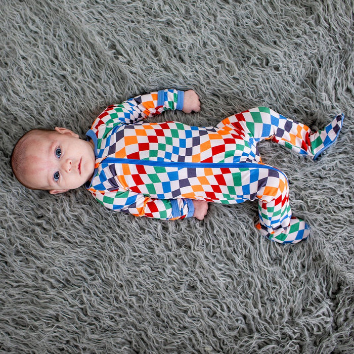 Bold Checks Footie