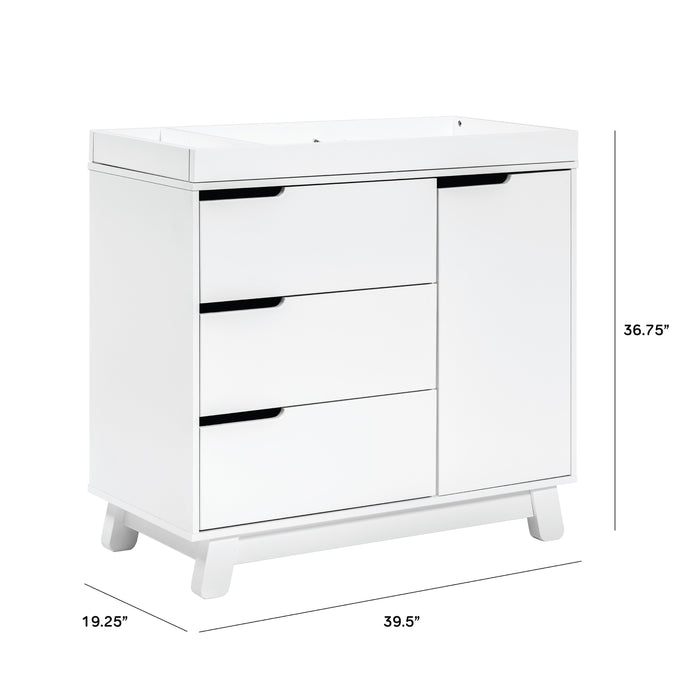 Babyletto Hudson 3-Drawer Changer Dresser with Removable Changing Tray - Nature Baby Outfitter