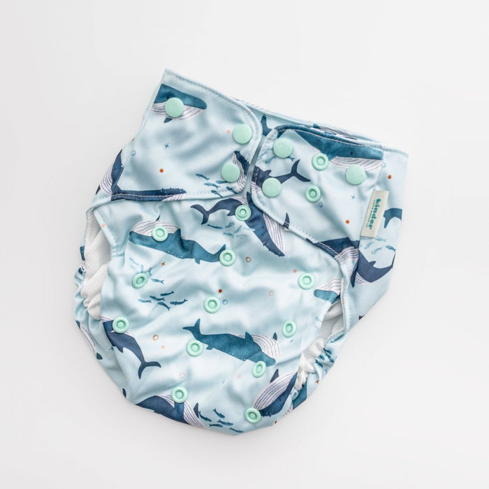 Reusable Swim Diapers with Athletic Wicking Jersey (7-60lbs)