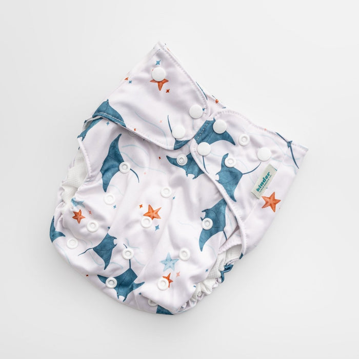 Reusable Swim Diapers with Athletic Wicking Jersey (7-60lbs)