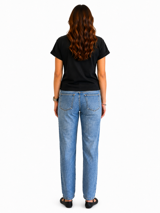 Maternity 30" Straight Leg Jean w/ Bellyband in Yonkers