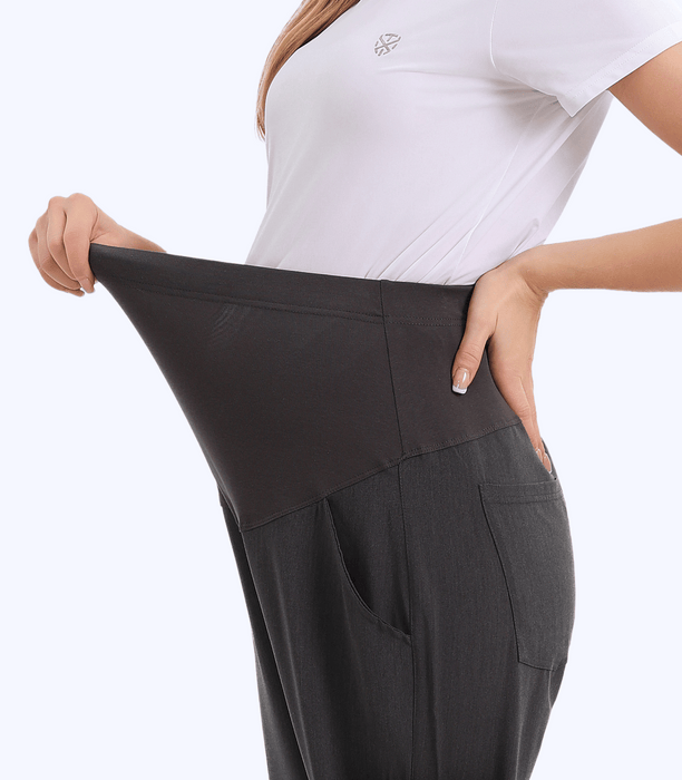 Gray Maternity Jogger Scrubs Pants