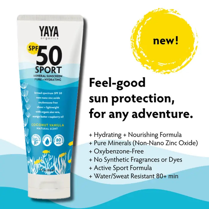 Sport Spf 50 Pure & Hydrating Mineral Sunscreen