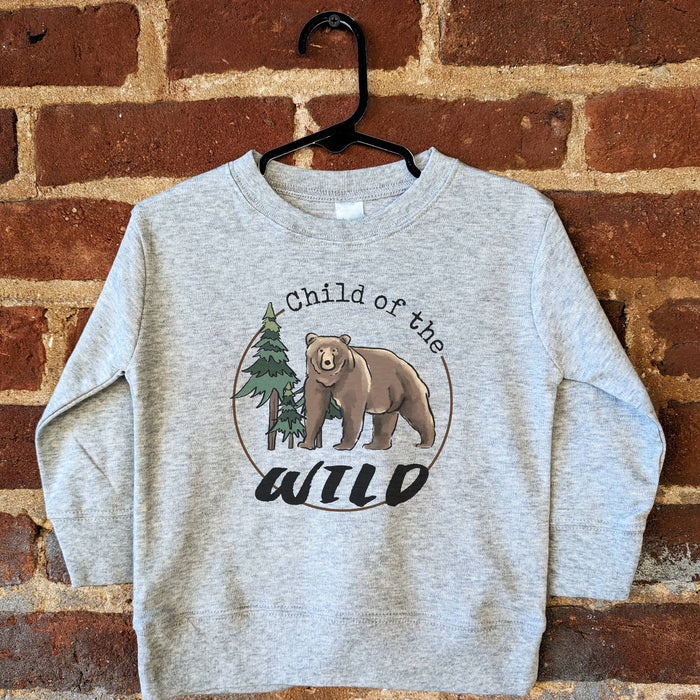 "Child of the wild" Woodland Bear Toddler Boy Clothes Kids
