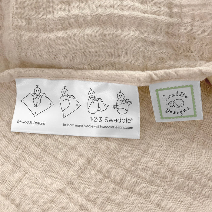 Oatmeal Cotton Muslin Swaddle