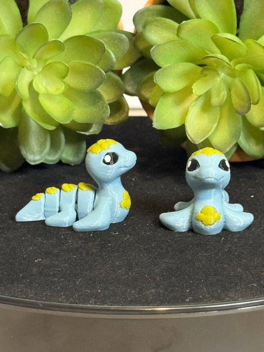 Lochness Monster with Scales • Mini 3D Printed Articulated Animal • Flexi Animals - Nature Baby Outfitter