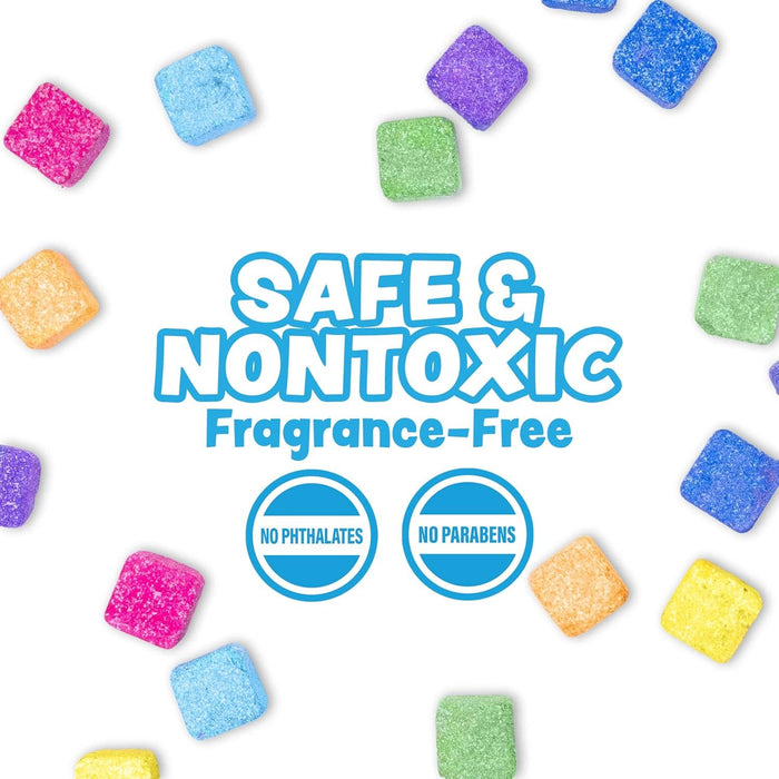 Lil' Bursts Mini Bath Bombs for Kids, 90 Count, Rainbow