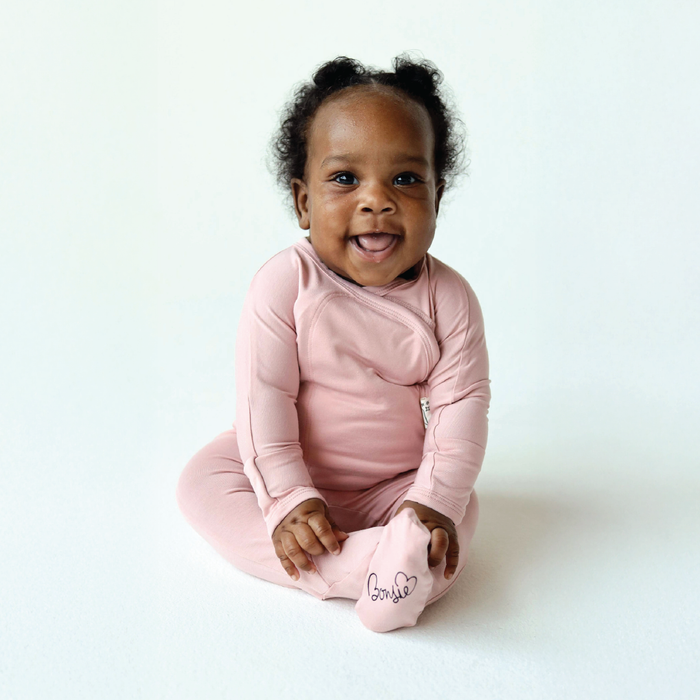 Peony Bamboo Footie Pajamas