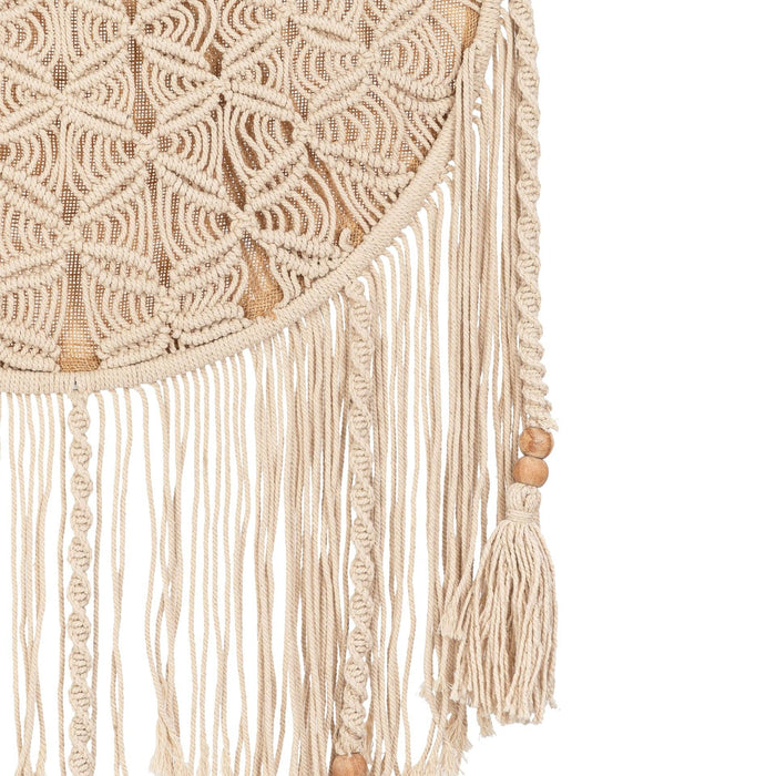 Charlie Farmhouse Macrame Boho Toy Storage with Tassels