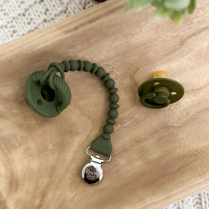 Sweetie Strap Beaded Silicone Pacifier Clip