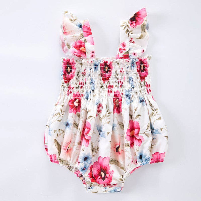 Ruffle Sleeve Romper Bodysuit