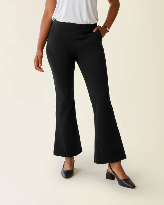 Ponte Flare Pant | Black