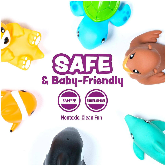 Marine Mold Free Bath Toys, 6 Pack