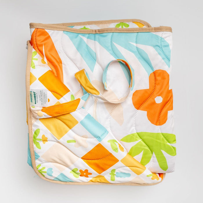 Anywhere Adventure Play Mat, Featuring Quilted Wipeable Machine Washable Fabric