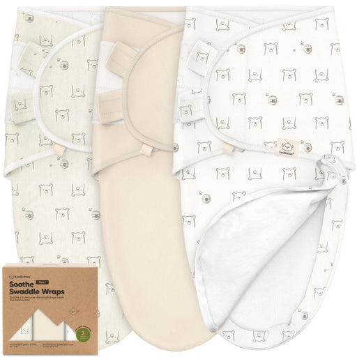 Bumble Bear 3pk Soothe Zippy Baby Swaddles 0-6 Months,Newborn Sleep Sack - Nature Baby Outfitter